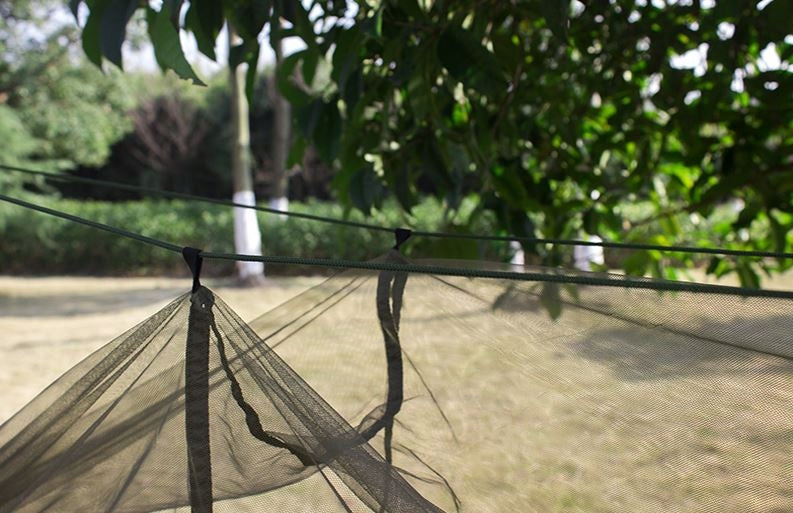 3in1 hamakas su apsauginiu tentu ir tinkleliu nuo vabzdžių
