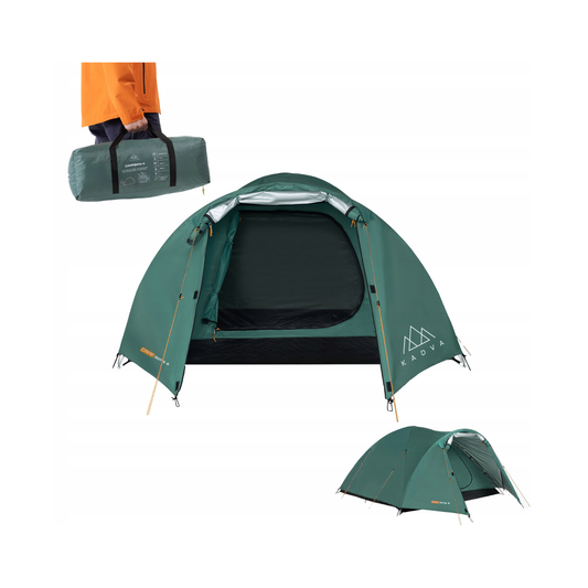 Turistinė palapinė KADVA CAMPdome 4 – 4 asmenims su prieangiu