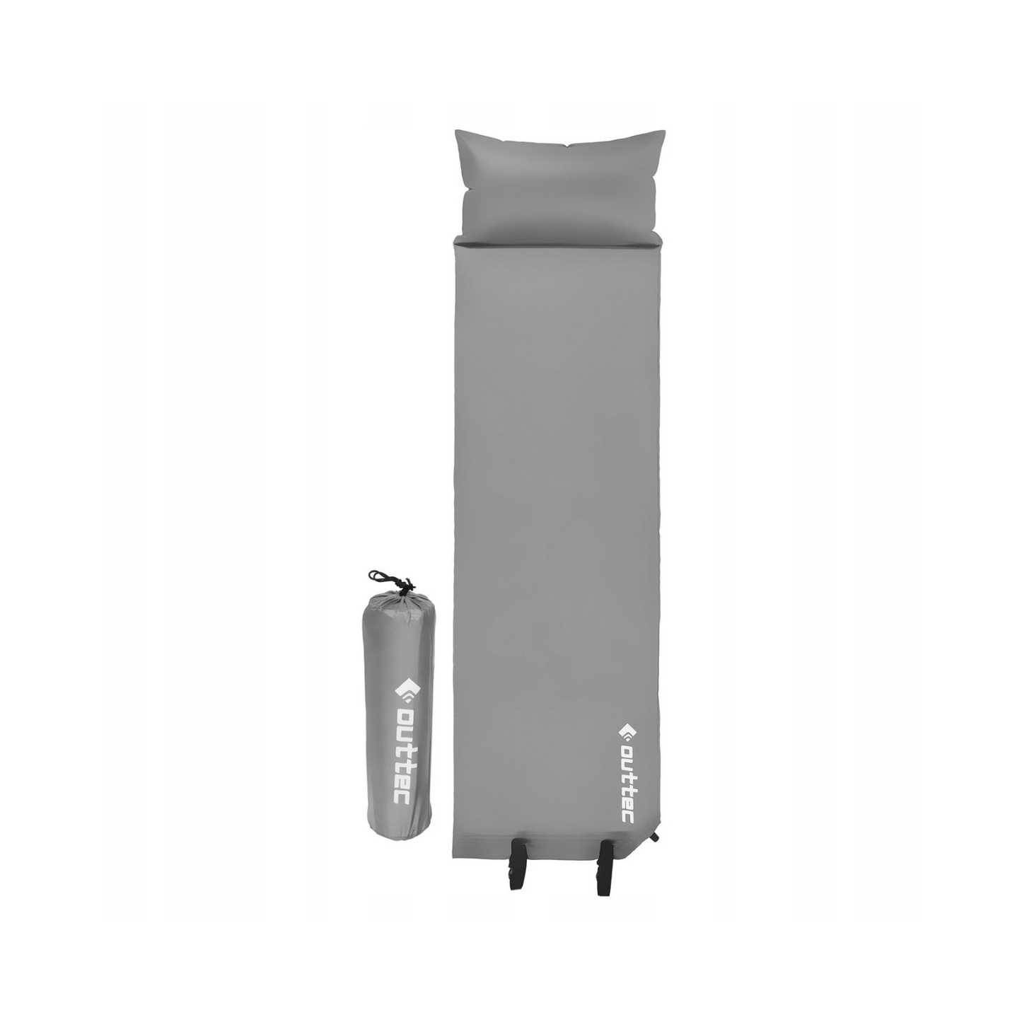 Savaime prisipučiantis turistinis kilimėlis su pagalve Outtec 186 × 53 × 2,5 cm