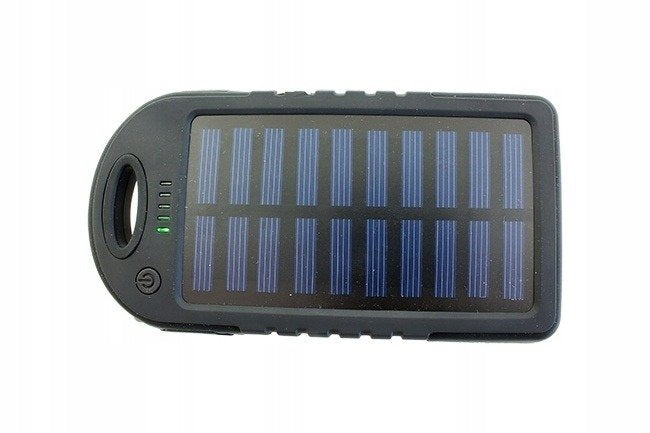 Saulės energijos Powerbank Survivor Power Mini 5000 mAh su žibintuvėliu