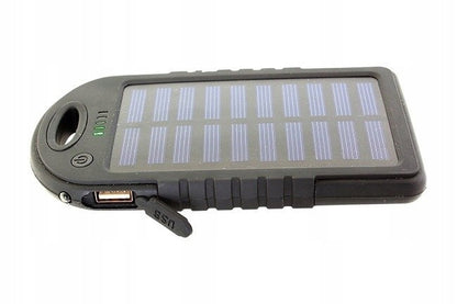 Saulės energijos Powerbank Survivor Power Mini 5000 mAh su žibintuvėliu