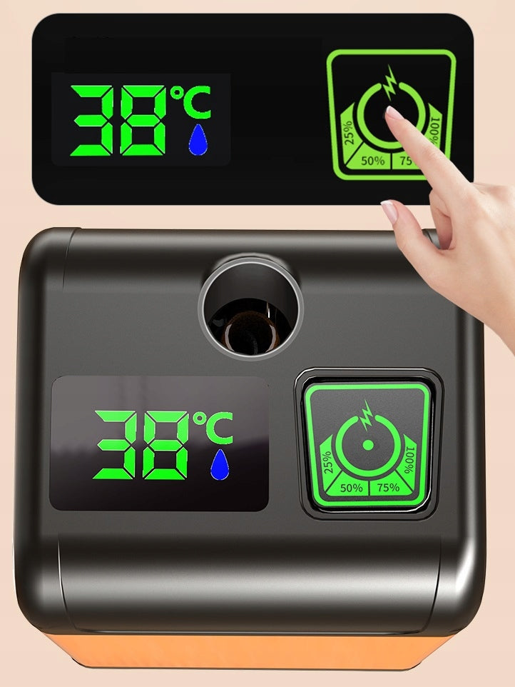 Nešiojamas turistinis dušas su elektrine pompa 4800 mAh ir LED temperatūros ekranu