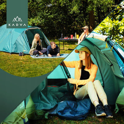 Turistinė palapinė KADVA CAMPdome 4 – 4 asmenims su prieangiu