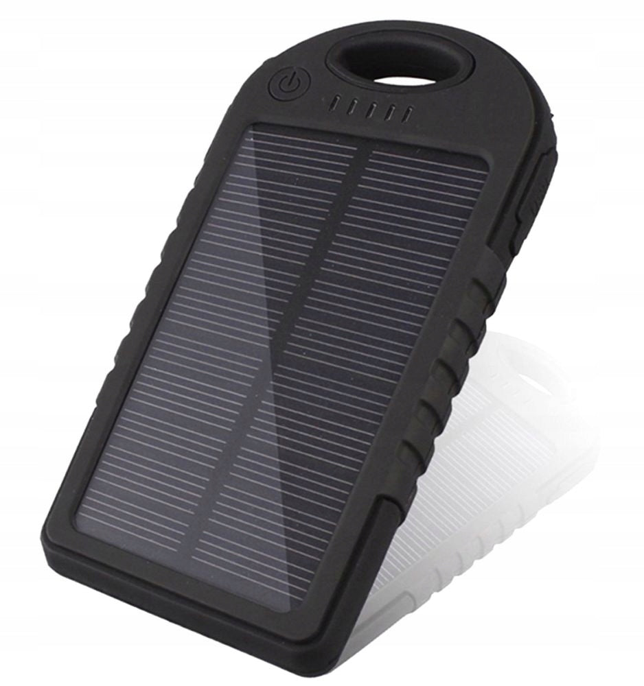 Saulės energijos Powerbank Survivor Power Mini 5000 mAh su žibintuvėliu