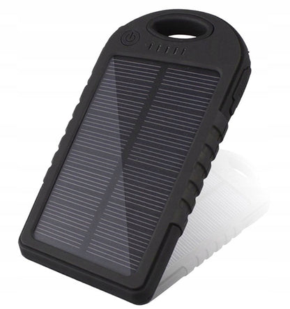 Saulės energijos Powerbank Survivor Power Mini 5000 mAh su žibintuvėliu