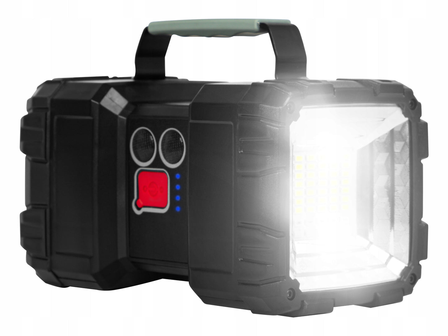 Galingas LED prožektorius 40W su Power Bank – dvipusis įkraunamas stovyklavimo žibintas