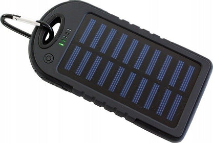 Saulės energijos Powerbank Survivor Power Mini 5000 mAh su žibintuvėliu