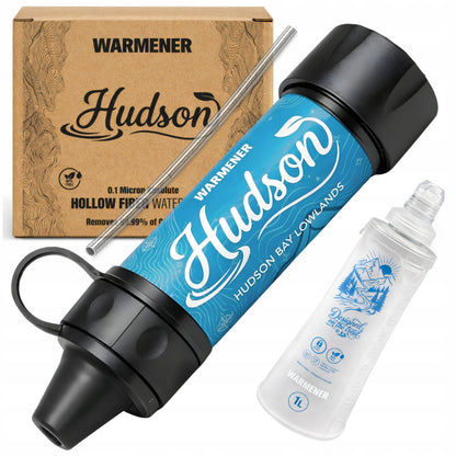 Vandens filtravimo rinkinys Survivor Max Hudson su 1L gertuve