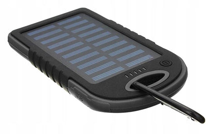 Saulės energijos Powerbank Survivor Power Mini 5000 mAh su žibintuvėliu